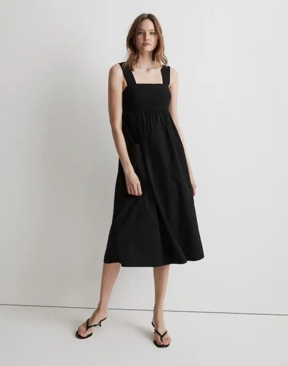 Madewell Cotton Empire Midi Dress